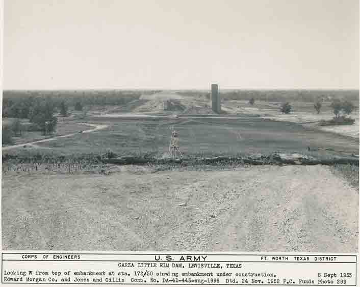The axis of the dam before construction, looking west